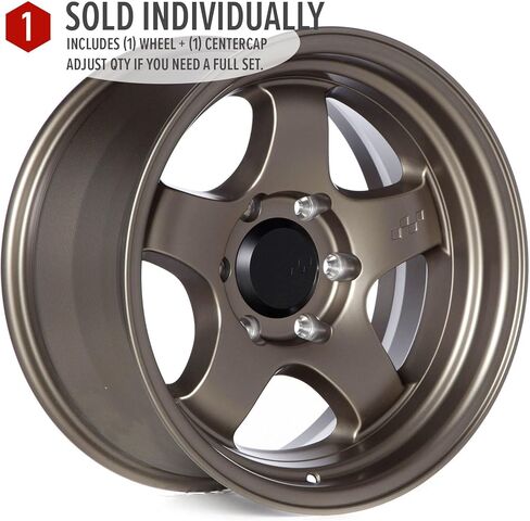 Hayford 17 Inch Wheels Flat Bronze 6x139.7 6x5.5 Bolt Pattern, 17x8.5, 10mm Offset, 106.1mm CB, RG-D2 Style Rims Compatible with 01-23 Tacoma, 02-23 4Runner, FJ Cruiser, GX470, GX460 in Saudi Arabia