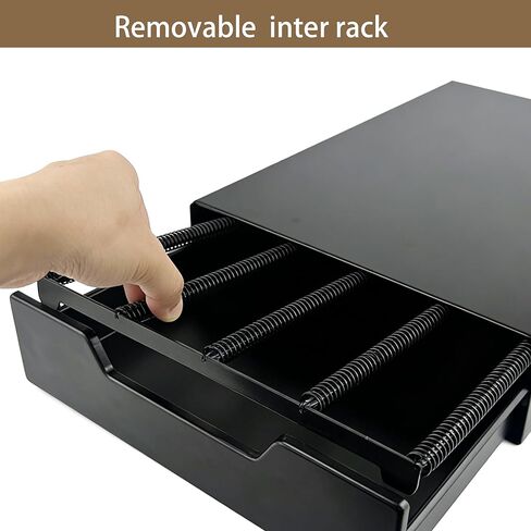 Coffee Pods Holder, Nespresso pods holder Storage Drawer Compatible with Nespresso Vertuo Capsules Dolce Gusto and K-Cup, Capsule Storage Drawer Organizer （24-40pods） in Saudi Arabia