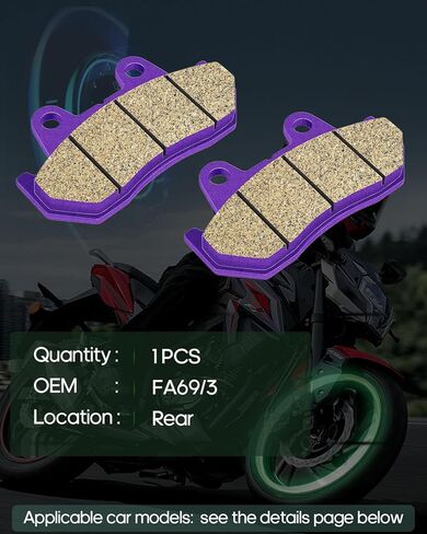 SCITOO Carbon Fiber Brake Pads Fit for 83 84 85 86 87 88 89 90 91 92 93 94 95 96 97 98 99 00 for Honda in Kuwait