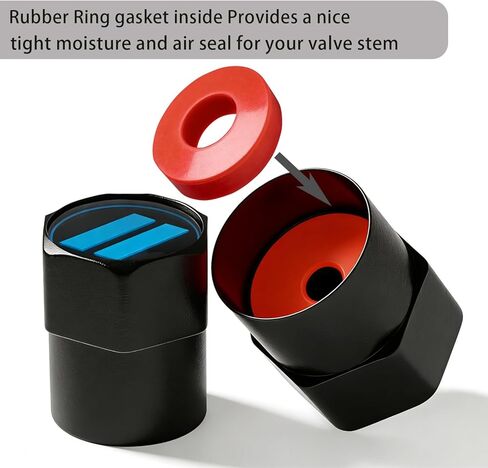 5PCS Car Tire Valve Stem Caps, Air Caps Cover, Universal for Cars, Bike,Trucks and Motorcycles, Car Wheel & Tire Exterior Accessories (A2) in Saudi Arabia