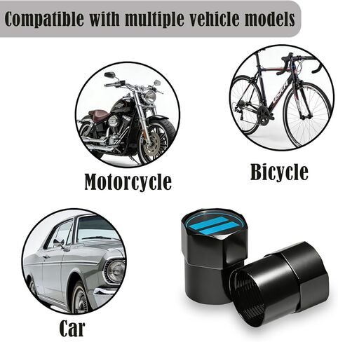 5PCS Car Tire Valve Stem Caps, Air Caps Cover, Universal for Cars, Bike,Trucks and Motorcycles, Car Wheel & Tire Exterior Accessories (A2) in Saudi Arabia