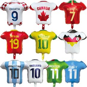 Soccer Jersey Foil Balloons 2026 World Soccer Tournament Jersey Balloons Decorations, Soccer Cup 2026 Mylar Balloons Party Supplies Decorations in Kuwait