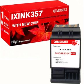 IXINK357 IXINK 357 Red Ink Compatible for Ink Cartridge IXINK357 Fluorescent Red Postage Ink for IX3 IX5 IX7 Pro Series IX-3 IX-5 IX-7 IX-7 Pro Mailing Systems Postage Meter (1Pack) in Saudi Arabia