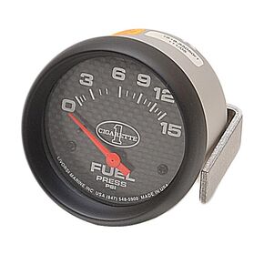 Livorsi Boat Fuel Pressure Gauge LMFPCFCI | Cigarette 2 5/8 Inch Black in Kuwait