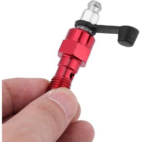 Zerodis Brake Caliper Bleed Screw Motorcycle Brake Bleed Screw Nipple Universal Aluminum Caliper Master Cylinder Bleeder Valve for Front Rear Lines M10 X1.0mm Systems (Red) in Kuwait