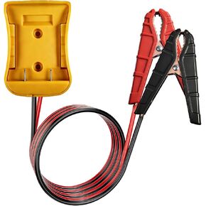 Jumper Cables for Car with Adapter Compatible with De-Walt 20V Batteries, Silicone wire 8AWG Silicone Wire 2FT, Portable Jump Starter Jumper Cables for Automotive Emergency Starting in Saudi Arabia
