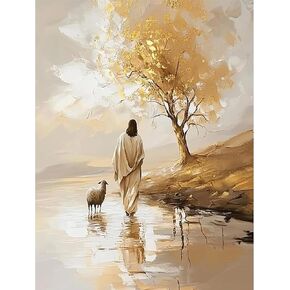 Jesus Diamond Art Kits for Adults, 5D DIY Religious Diamond Painting Kits for Beginner, Christ Diamond Dots Full Drill Crafts for Gem Art Dot Art for Adult Home Wall Decor for Teens Boys Girls 12x16in in Saudi Arabia