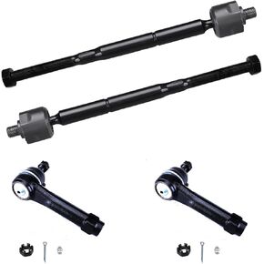 4 Pack Tie Rod End Kit for Jeep Compass 2007-2017, Patriot 2007-2017, 2pc ES800408 Outer Tie Rod End and 2pc EV80645 Inner Tie Rods for Dodge Caliber 2007-2012 in Saudi Arabia