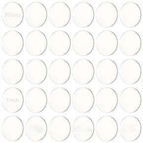 200 Pieces Small Acrylic Disc Circular Acrylic Blank -1 inch Mini Unfinished Circle Suitable for DIY Craft Art Supplies, Figurines, Display Bases in Saudi Arabia