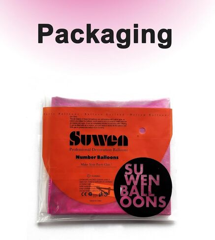SUWEN 40 Inch Hot Pink Large 3 Number Balloons Big Foil Helium Number Balloons 0-9 Jumbo Happy 3rd Mylar Birthday Party Decorations for Girl Anniversary Party Supplies in Kuwait