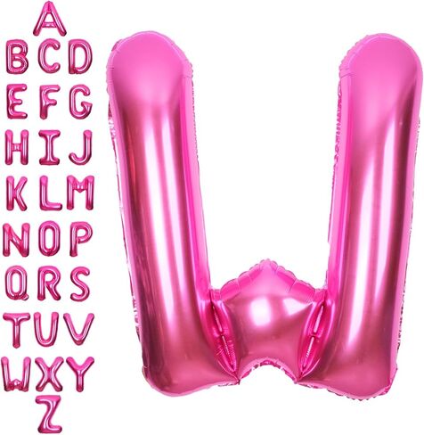 SUWEN 40 Inch Hot Pink Large 3 Number Balloons Big Foil Helium Number Balloons 0-9 Jumbo Happy 3rd Mylar Birthday Party Decorations for Girl Anniversary Party Supplies in Kuwait