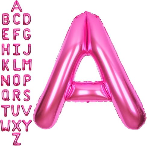 SUWEN 40 Inch Hot Pink Large 3 Number Balloons Big Foil Helium Number Balloons 0-9 Jumbo Happy 3rd Mylar Birthday Party Decorations for Girl Anniversary Party Supplies in Kuwait