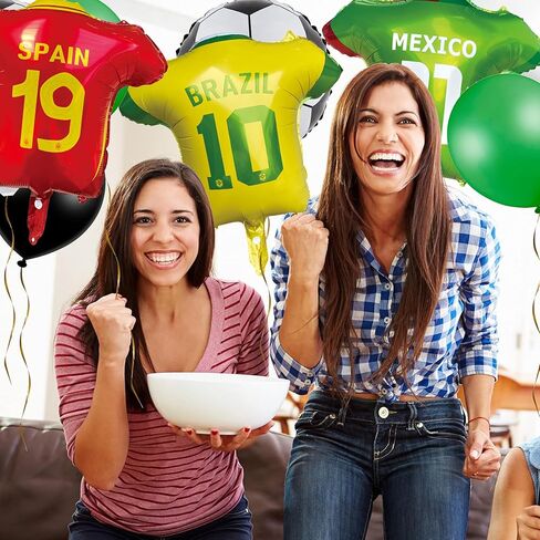 كرة القدم جيرسي احباط بالونات 2026 بطولة العالم لكرة القدم جيرسي بالونات الزينة، كأس كرة القدم 2026 بالونات مايلر لوازم الحفلات الزينة in Kuwait