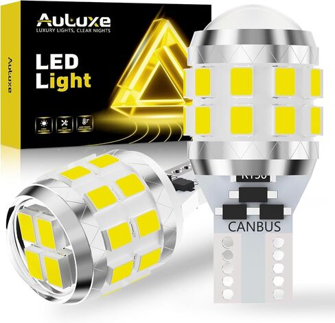 921 LED Bulbs - 22 PCS LED Chips with HD Projector Lens, 500% Brighter, 6500K White, Error-Free CANBUS, Real 1:1 Size Design, Fits 906, W16W, T15, 922, 912, Pack of 2 in Saudi Arabia