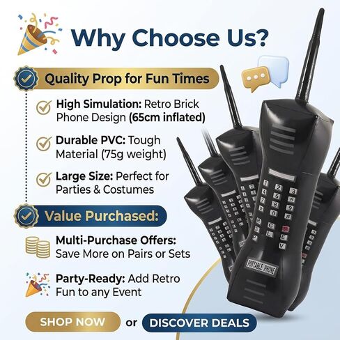 Inflabatable Retro Phone Inflatable Phone 80's Retro Telephone Inflatable Phone Prop in Kuwait
