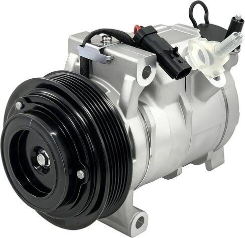 55111442AD Air Conditioner AC Compressor w/Clutch Compatible with 2009-2020 Dodge Ram & Ram 1500 2500 3500 4000 4500 5500 5.7L/6.4L Replace # 68454989AA R5111442AD RL111442AD in Saudi Arabia
