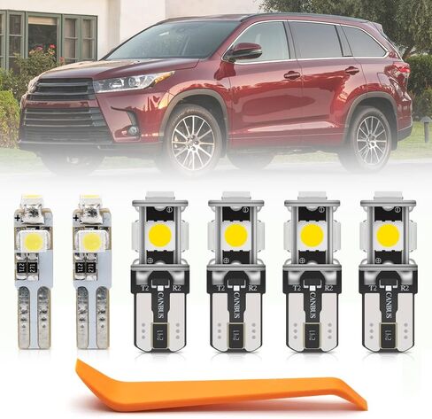 13pcs Highlander LED Interior Lights Bulb Kit for Toyota Highlander 2014 2015 2016 2017 2018 2019 2020 2021 2022 LED Map Dome Visor Cargo Lights Interior Light Bulbs + Install Tool in Kuwait
