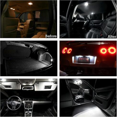 13pcs Highlander LED Interior Lights Bulb Kit for Toyota Highlander 2014 2015 2016 2017 2018 2019 2020 2021 2022 LED Map Dome Visor Cargo Lights Interior Light Bulbs + Install Tool in Kuwait