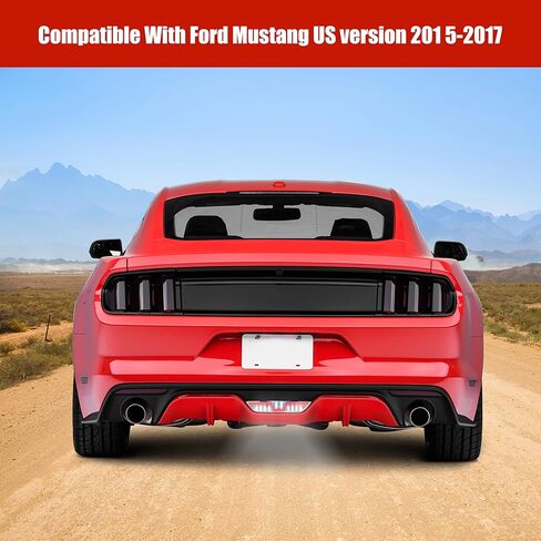 Rear Bumper Light Suitable for Ford Mustang 2015 2016 2017 Accessories,LED Center Parking Light, Red Brake Light, Pilot Rear Bumper Reversing Light (1PCS in Kuwait