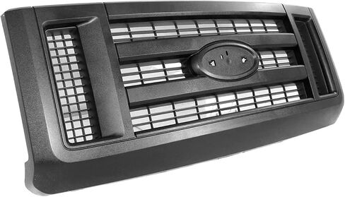 Front Grille Assembly Black Compatible with 2008-2014 Ford E-150 E-250 Base 2008-2019, 2021 Ford E-350 E-450 Super Duty Base Replaces 8C2Z8200B, FO1200509 in Saudi Arabia