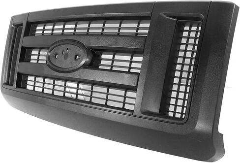 Front Grille Assembly Black Compatible with 2008-2014 Ford E-150 E-250 Base 2008-2019, 2021 Ford E-350 E-450 Super Duty Base Replaces 8C2Z8200B, FO1200509 in Saudi Arabia
