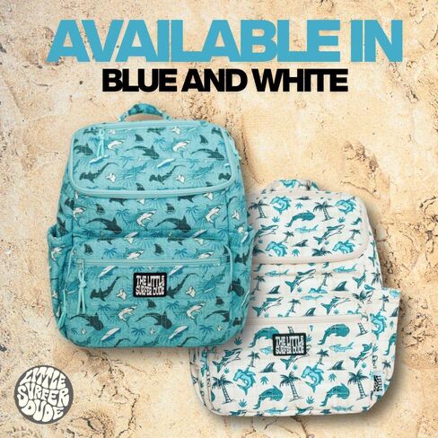 White Canvas Shark Backpack in Saudi Arabia