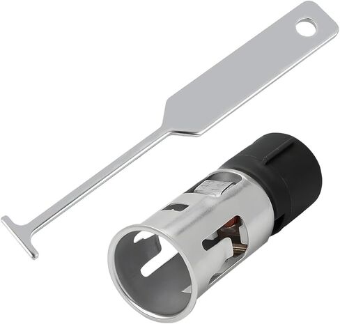HZEL Car Cigarette Lighter Socket with Removal Tool, 12V Vehicle Power Outlet Socket Adapter Replaces 56457, Automotive Cigarette Lighter Replacement, Compatible with LaCrosse Enclave G5 in Kuwait