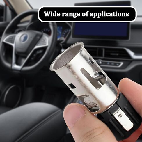HZEL Car Cigarette Lighter Socket with Removal Tool, 12V Vehicle Power Outlet Socket Adapter Replaces 56457, Automotive Cigarette Lighter Replacement, Compatible with LaCrosse Enclave G5 in Kuwait