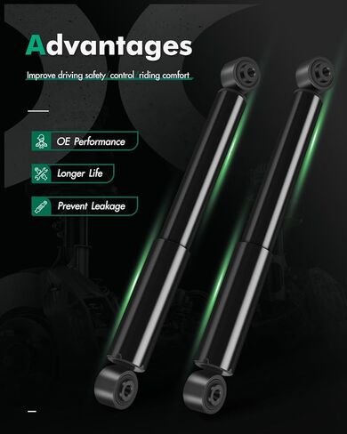 SCITOO - Rear Shock Absorber for Lexus RX350, RX450h & Toyota Highlander (2010-2017), 2Pc Set - 37361 349203 in Kuwait