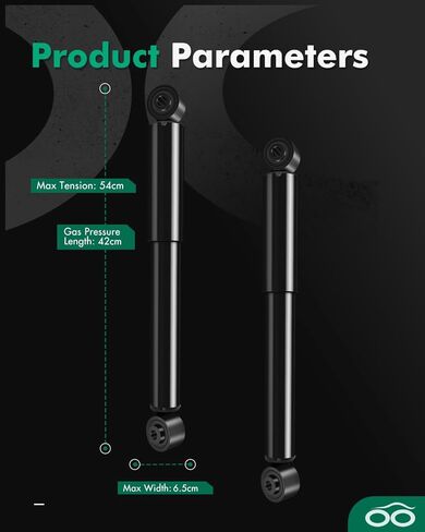 SCITOO - Rear Shock Absorber for Lexus RX350, RX450h & Toyota Highlander (2010-2017), 2Pc Set - 37361 349203 in Kuwait