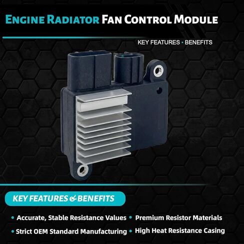8925712010 Cooling Fan Control Module Compatible with Toyota Corolla 2009-2013, Matrix 2009-2014; Compatible with Mazda 5 2006-10, CX-7 2007-12, Pontiac Vibe 2009-10 OE Replace# 4993003400 L33L1515Y in Saudi Arabia