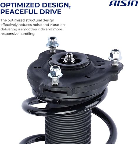 AISIN AFTERMARKET SAKN-01481 مجموعة من 2 دعامة تعليق أمامية ومجموعة زنبركية ملفوفة - متوافقة مع Nissan LEAF 2011-2024 in Kuwait