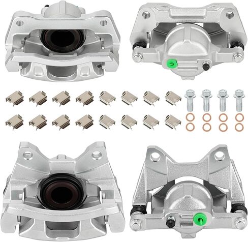 Disc Brake Caliper Assembly with Bracket fit for 2007-2011 Dodge Nitro, 2008-2012 Jeep Liberty, 2007-2017 Wrangler, Front/Rear/Left/Right Caliper Set with 4PC, 18-B5044 18-B5045 18-B5046 18-B5047 in Saudi Arabia