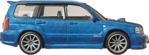 Hot Wheels Premium Car Culture Collectible Toy Car, 1:64 Scale Die-Cast Subaru Forester STI, Modern Classics Vehicle with Real Riders Tires in Kuwait