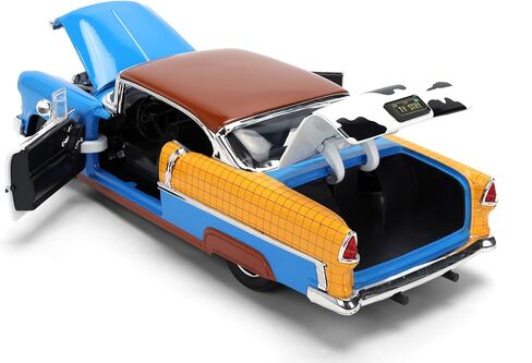 Jada Toy Story Woody 1955 Chevrolet Bel Air Die-Cast Car with Figure 1:24 Scale – Hollywood Rides Collectible Toys in Kuwait
