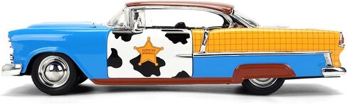 Jada Toy Story Woody 1955 Chevrolet Bel Air Die-Cast Car with Figure 1:24 Scale – Hollywood Rides Collectible Toys in Kuwait