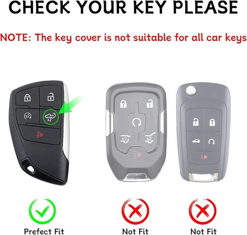 Key Fob Cover for 2022-2025 2026 Chevy Silverado 1500 GMC Sierra 1500, 2024-2026 Silverado Sierra 2500HD 3500HD, Silicone, 2-Pack(5 Buttons,Black) in Saudi Arabia