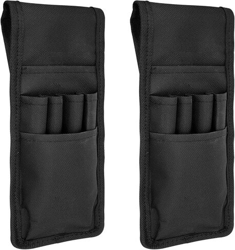 Qmagic 2 Pcs Belt Pen Holder, Pocket Protectors for Pens and Pencils, Multifunctional Adjustable Tactical Pencil Pouch, Pen Sleeve Case for Holding Pens, Rulers and Scissors in Saudi Arabia