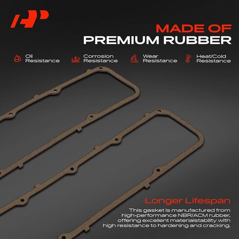 A-Premium Engine Valve Cover Gasket Compatible with Jeep Cherokee, CJ5, CJ6, CJ7, Commando, Grand Wagoneer, J10, J-100, J20, J-2500, J-2600, J-3800, J-4500 & AMC & Bricklin & International Harvester in Kuwait