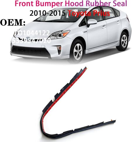 Front Bumper Hood Rubber Seal 5339547020 Compatible For Toyota Prius 2010-2015,Prius Plug-in 2012-2015 Hood Front End Seal TO1044122 53395-47020 in Saudi Arabia