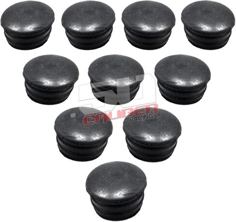 Black Plastic Roll Cage/Bumper End Cap - Fits 1.25" O.D. Tubing - Pack of 10 [5363] in Saudi Arabia