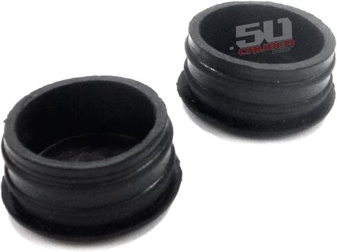 Black Plastic Roll Cage/Bumper End Cap - Fits 1.25" O.D. Tubing - Pack of 10 [5363] in Saudi Arabia