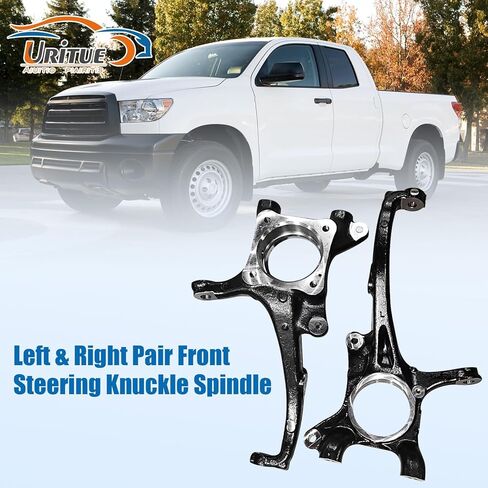 Left & Right Pair Front Steering Knuckle Spindle Compatible with Toyota Tundra 2007-2015 Toyota Sequoia 2008-2015 432110C012 432120C012 in Kuwait