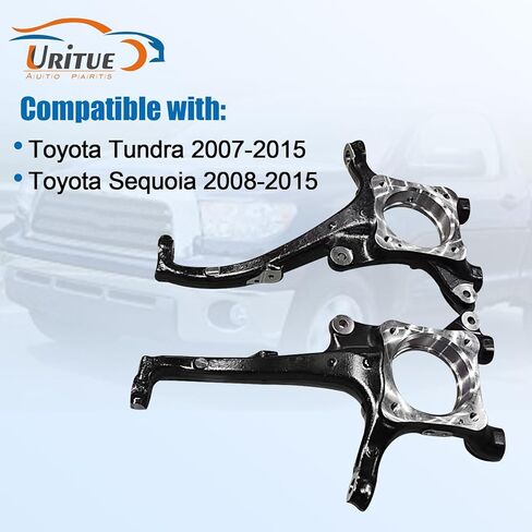 Left & Right Pair Front Steering Knuckle Spindle Compatible with Toyota Tundra 2007-2015 Toyota Sequoia 2008-2015 432110C012 432120C012 in Kuwait