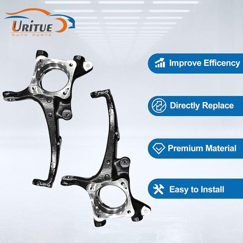 Left & Right Pair Front Steering Knuckle Spindle Compatible with Toyota Tundra 2007-2015 Toyota Sequoia 2008-2015 432110C012 432120C012 in Kuwait