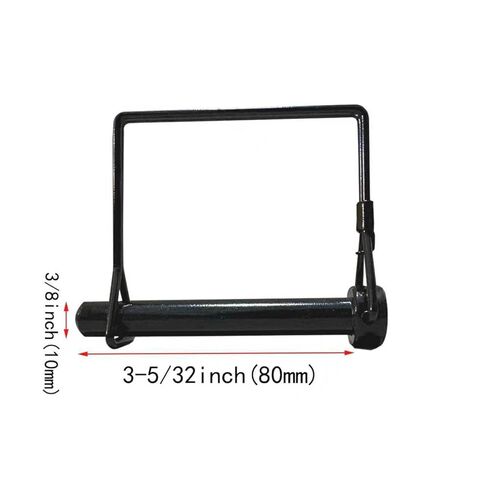 2 Pack 3/8 x 3-5/32 Inch Trailer Hitch Pin, Heavy Duty Steel Hitch Lock Pin and Trailer Lock Pin with Quick Release Clip, Black Zinc Coupler Locking Pin for Towing Trailers, Trucks, Farm Equipment in Saudi Arabia