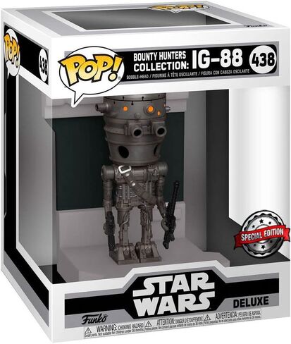 Funko POP! Deluxe: Star Wars Bounty Hunter IG-88 Metallic in Kuwait