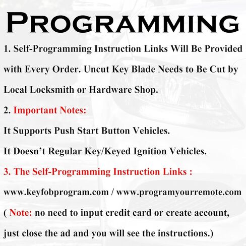 SUPALAND Key Fob Replacement Fits for GMC Acadia 2017 2018 2019 2020 2021 Keyless Entry Remote Control HYQ1EA 13508276 13589149 5944136 433 MHz in Kuwait