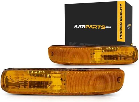 KarParts360 For 2002 Jeep Liberty Park/Signal/Side Marker Light Assembly Pair Driver and Passenger Side Replaces CH2520139 CH2521139 | 55155911AB, 55155910AB in Kuwait