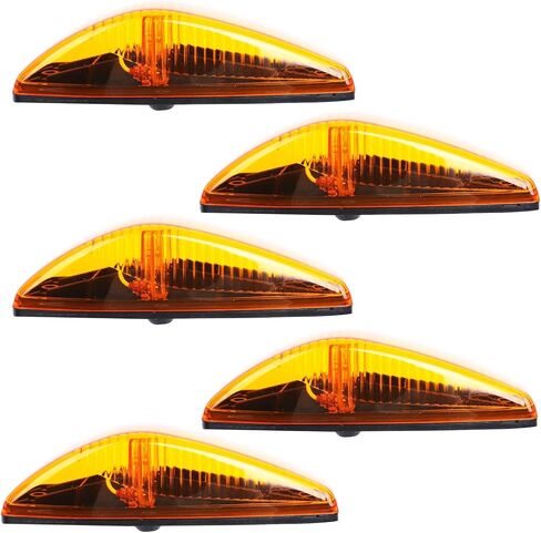 LED Cab Roof Clearance Marker Light Front Top Amber Lamps with 6 LEDs Fits for Mack CH CXU 2004-2013 Yellow 12V 25109292 (5) in Saudi Arabia